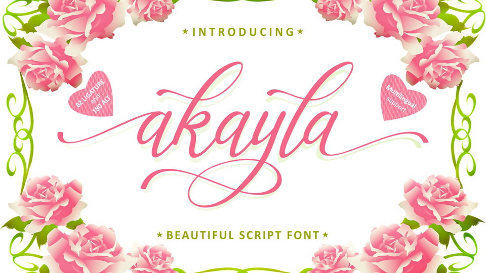 

Akayla: An Elegant Script Font for Logos, Cards, and Invitations