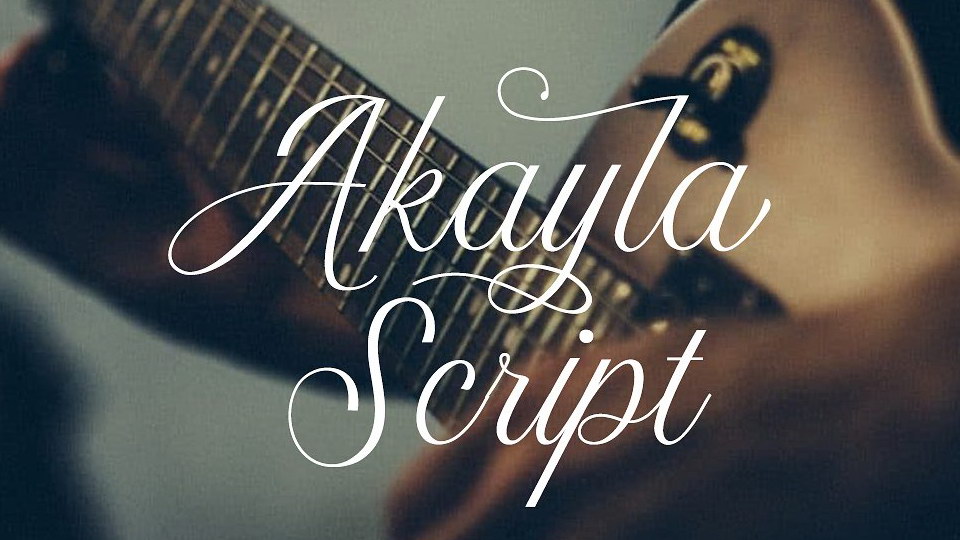 

Akayla Script: A Striking and Unique Calligraphy Typeface