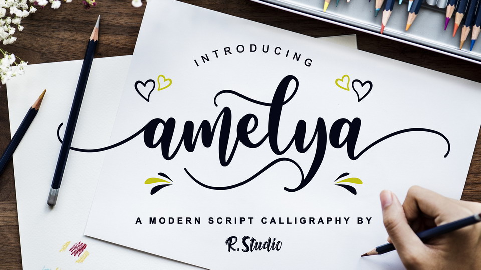 

Amelya: An Incredibly Versatile and Modern Calligraphy Font