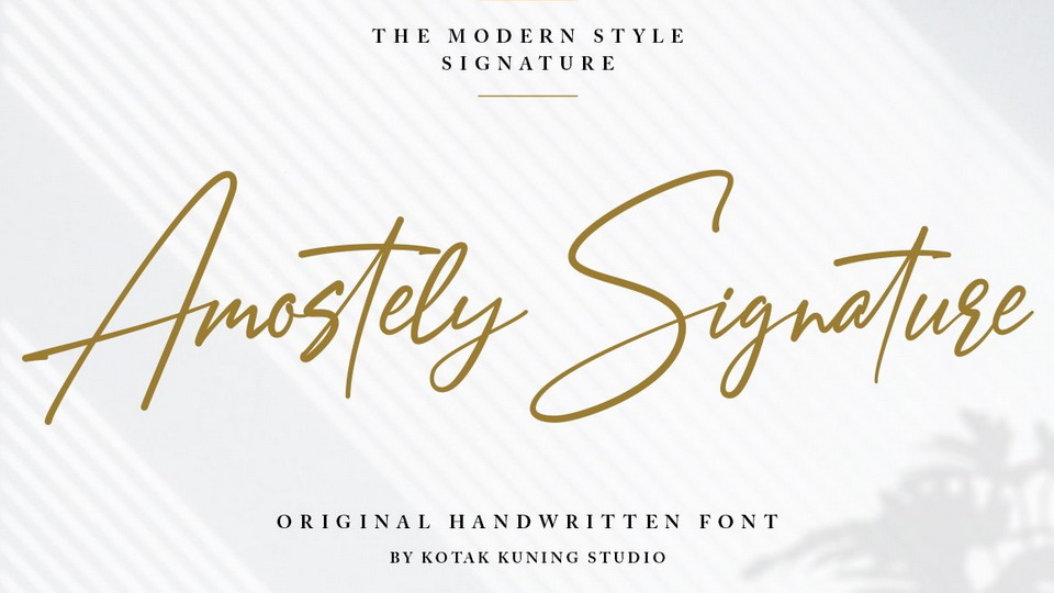 

Amostely Signature Font: Unique Flow and Naturalistic Feel for Personal Branding Projects