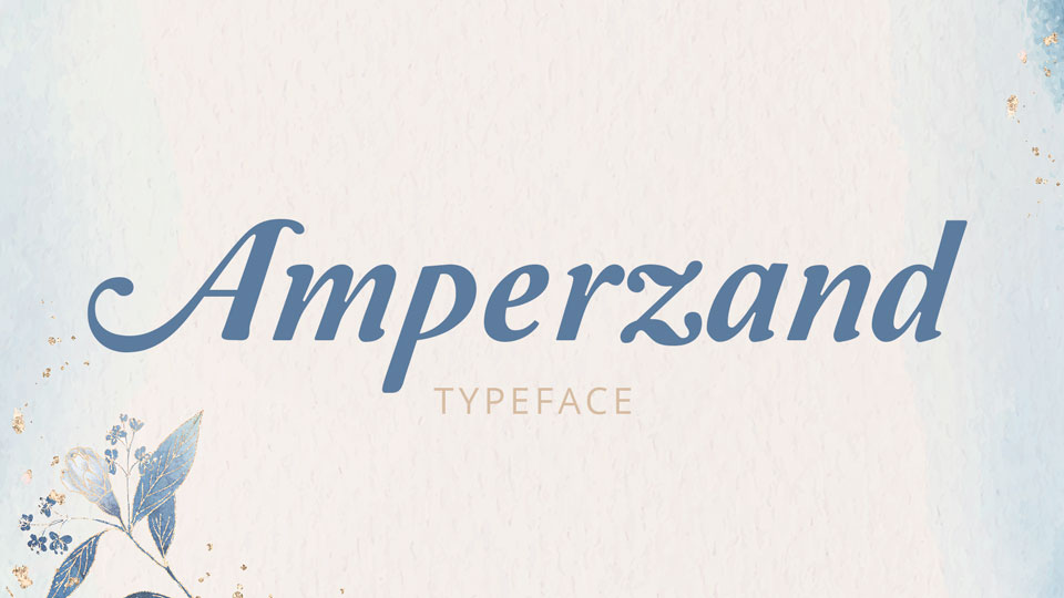

Ampersand: An Exquisite Old-Fashioned Cursive Typeface