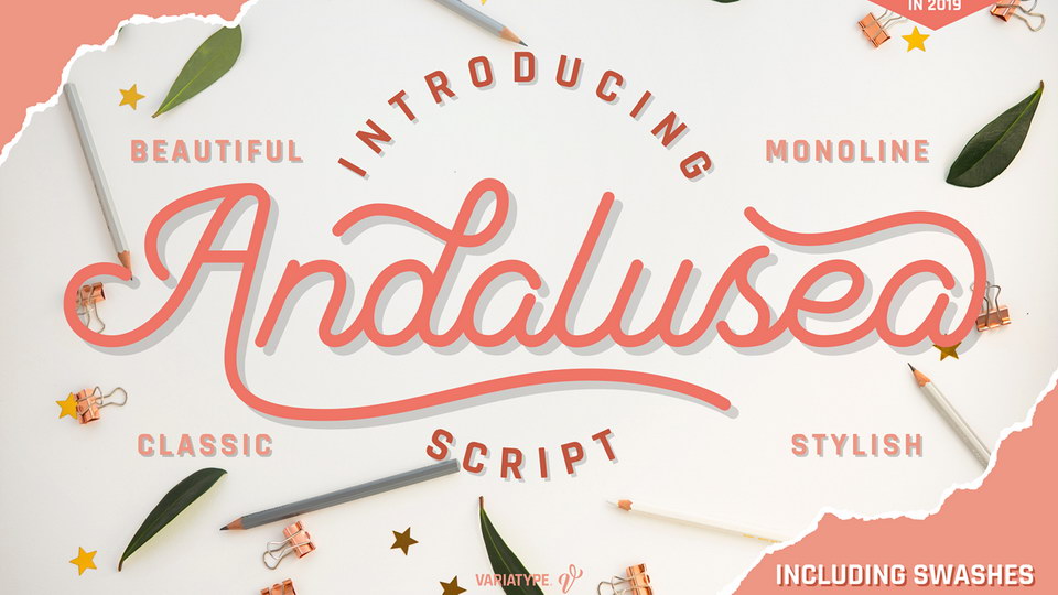 

Andalusea Script: An Exquisite, Timeless Monoline Script Font