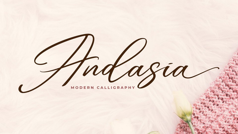

Andasia Script: A Truly Stunning Calligraphic Typeface with a Natural and Handwritten Look
