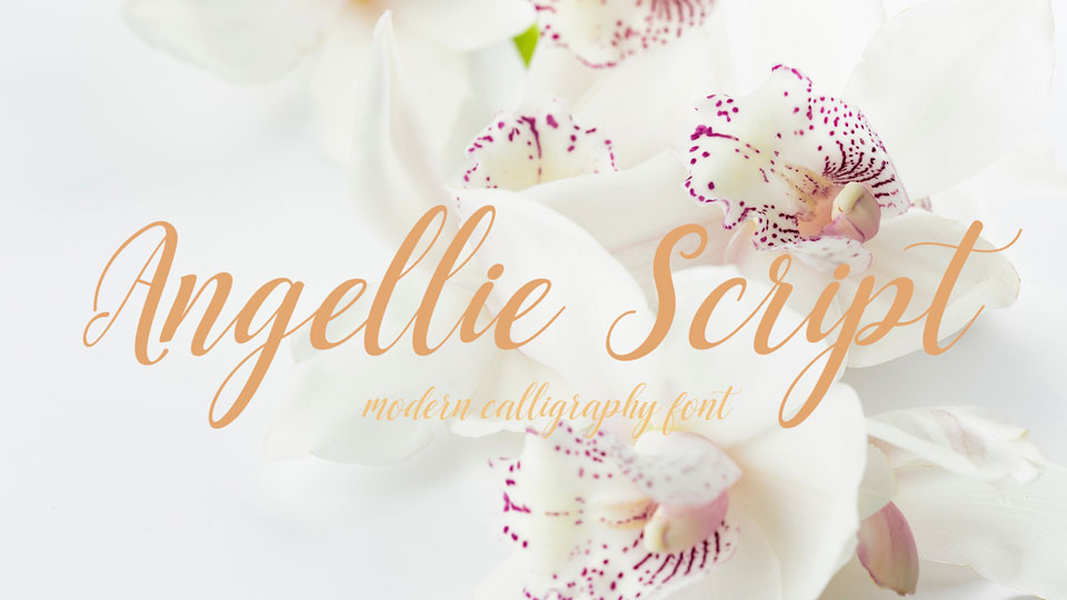 
Angellie: An Elegant and Joyful Modern Calligraphy Script Font