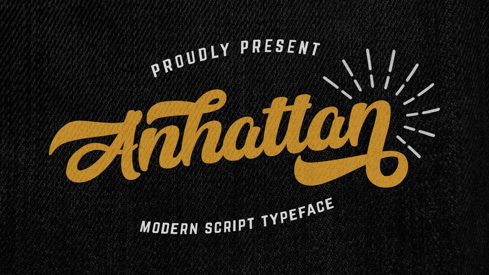 

Anhattan: A Bold and Elegant Retro Script Font