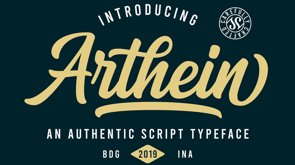 

Arthein: The Perfect Font Choice for Any Project Requiring an Authentic Hand Lettering Touch