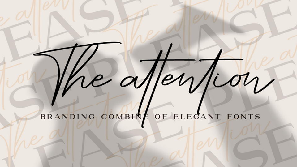 

Attention Script: A Versatile Font Perfect for Stunning Designs
