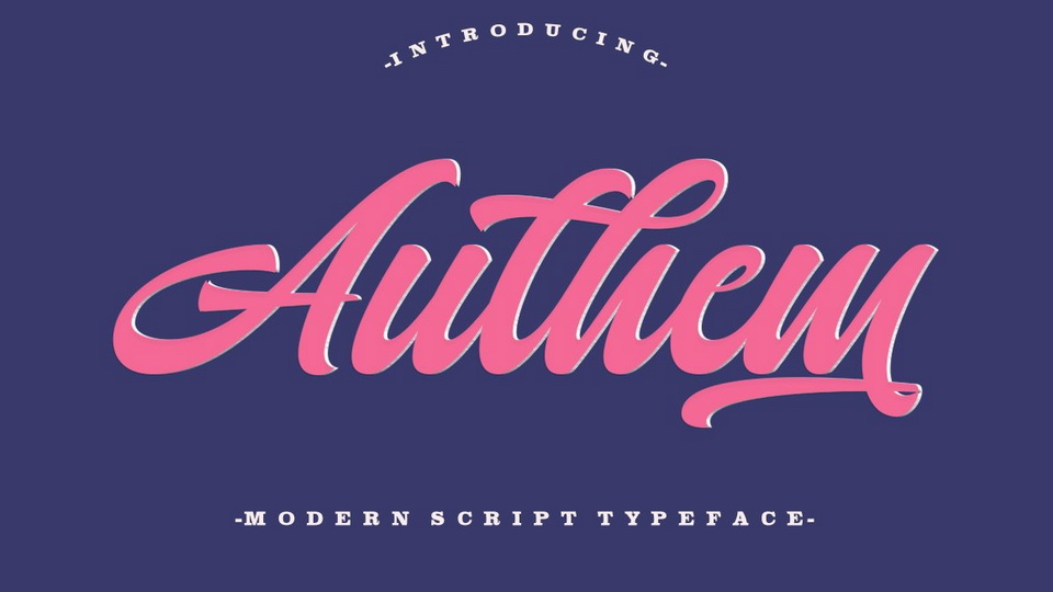 

Authem: A Beautiful Hand Lettered Script Font with a Vintage Feel
