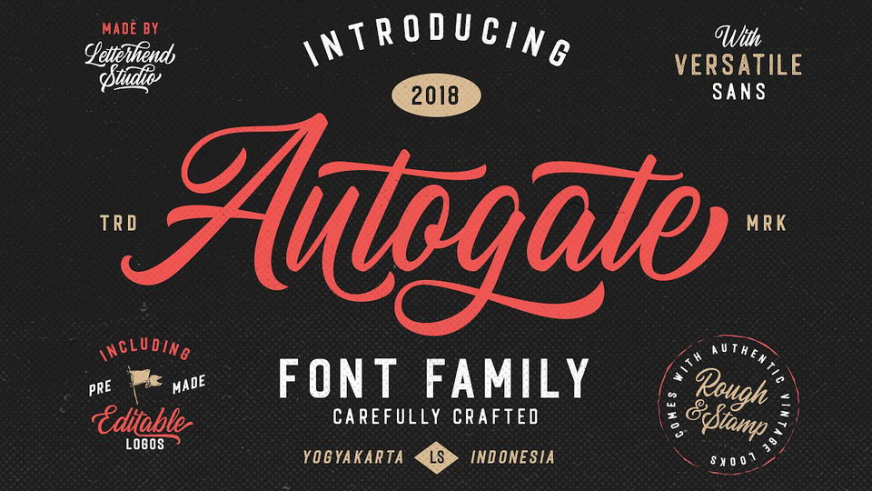 

Autogate: An Exceptional Handlettered Script Font with a Classic Feel