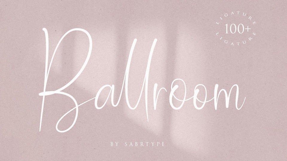 

Ballroom Font: An Elegant Natural Handwriting Style Perfect for Adding a Personal Touch to Any Project