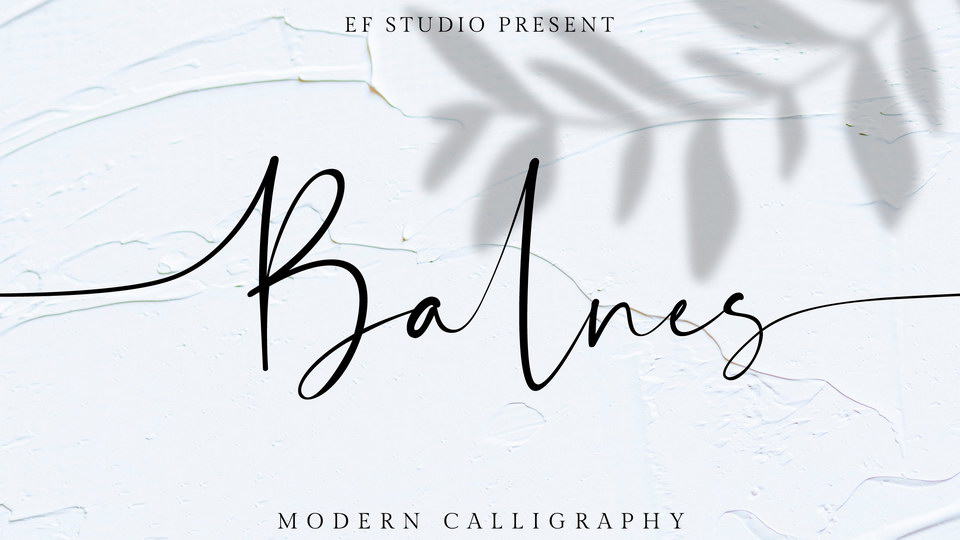 

Balnes: A Modern Font Script with Unique and Sophisticated Flair
