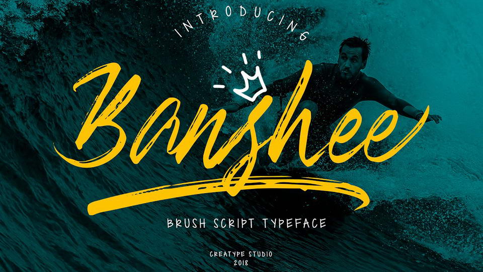 
Banshee - A Dry Brush Script Font