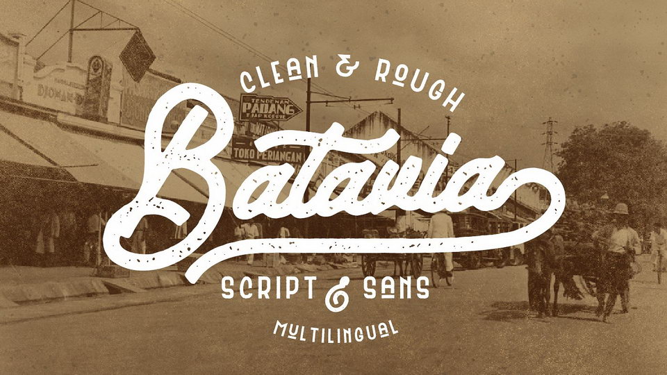 
Batavia: Vintage Script & Sans Fonts
