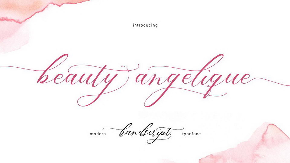 
Beauty Angelique Script: A Beautiful Modern Calligraphy Font