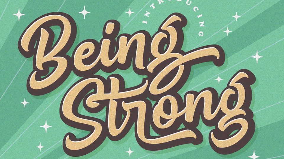 

Being Strong: A Unique Font With Layers of Meaning and a Range of Stylistic Elements