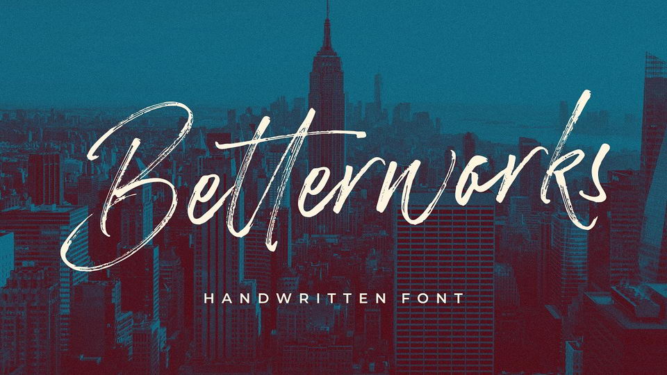 

Betterworks: A Modern and Charming Handbrushed Font