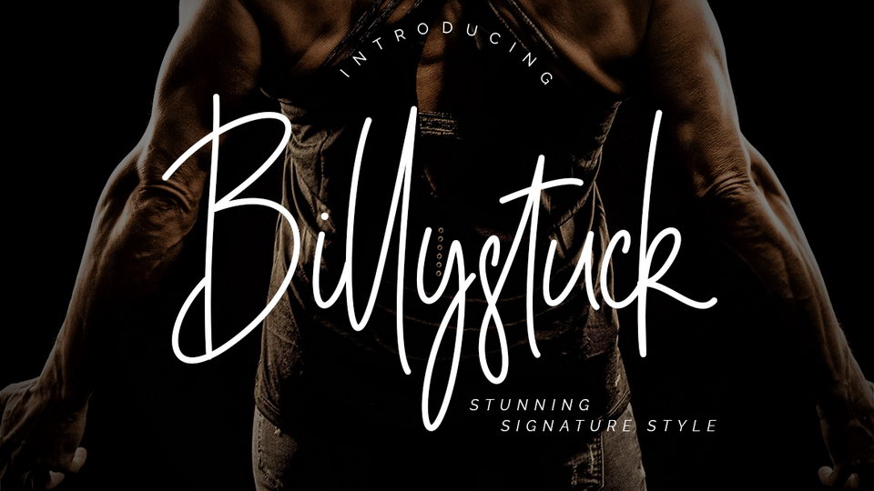 

Billystuck: A Captivating Signature Script Font for a Variety of Applications