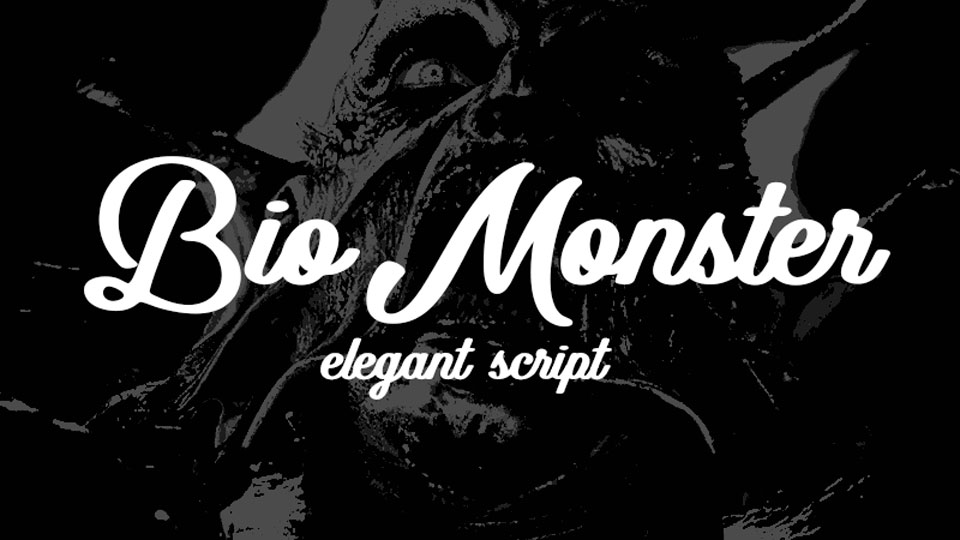 
Bio Monster: A Free Hand Lettered Script Font