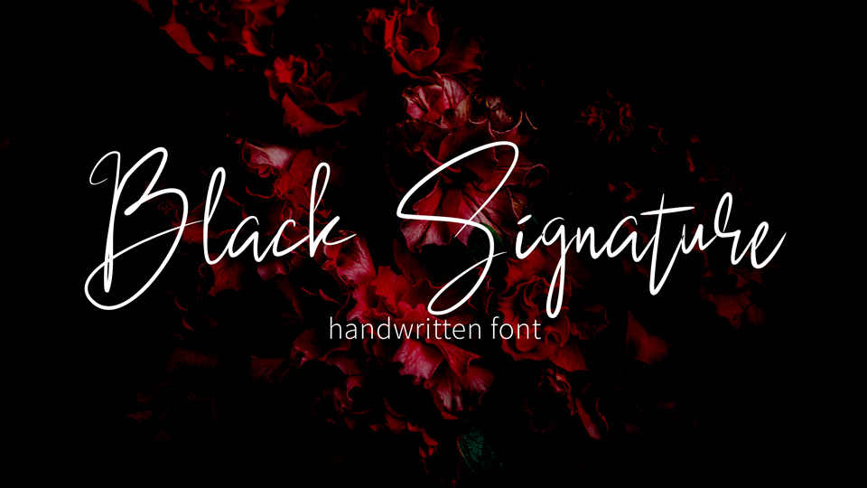 

Black Signature: A Stylish and Modern Handwritten Font