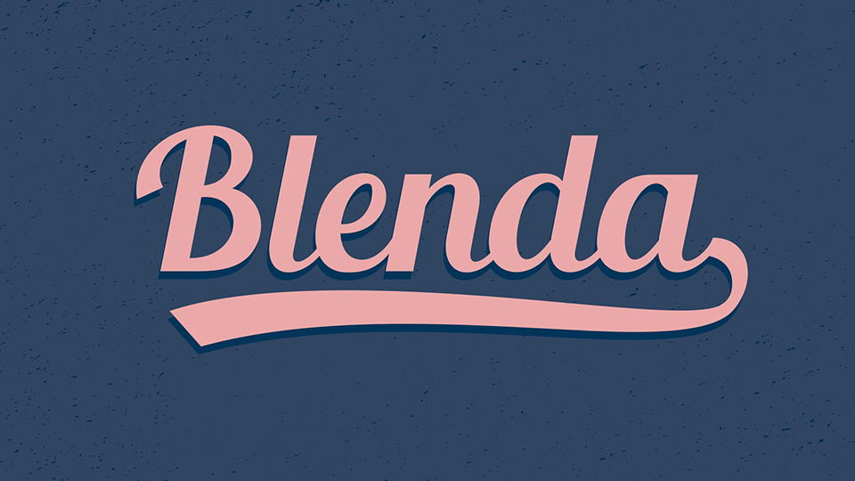 

Blenda Script: A Bold and Eye-Catching Vintage Script Font