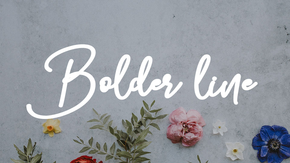 

Bolder Line: A Casual Handwritten Script Font with Personality and Style