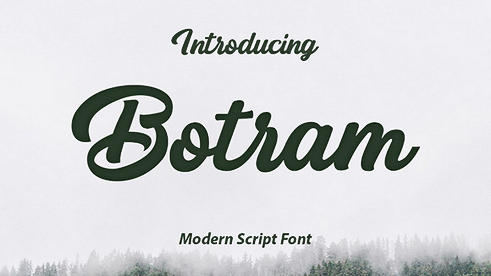 

Botram: A Beautiful, Bold and Smooth Handwritten Script Font