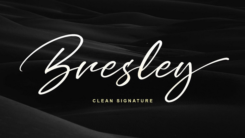 

Bresley: An Elegant and Stylish Signature Script Font for Any Design