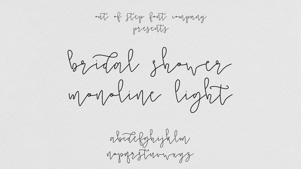  

Bridal Shower Monoline Script: A Fresh and Unique Hand-Drawn Modern Calligraphy Script
