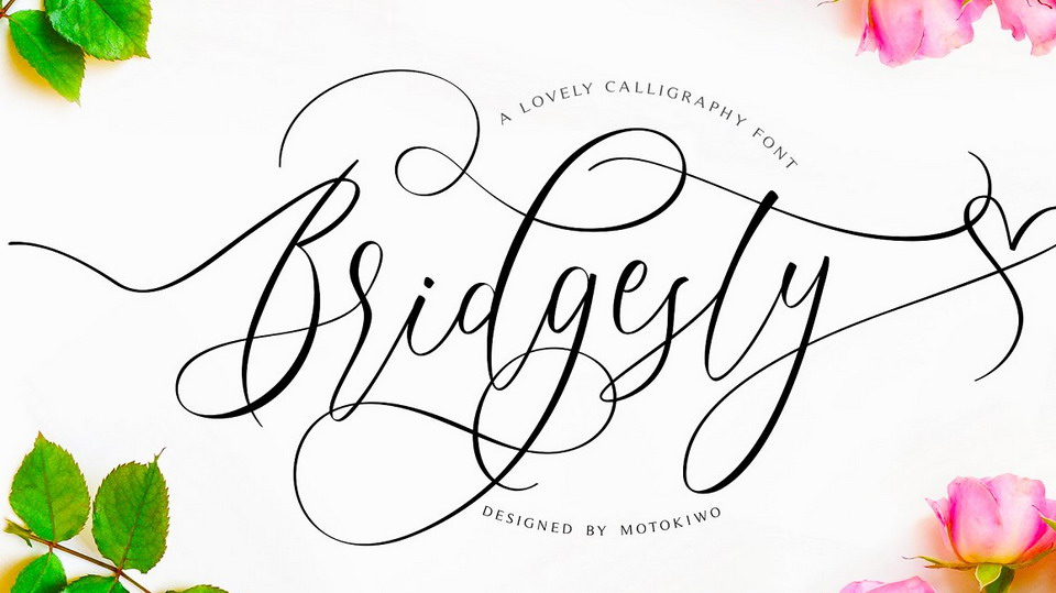 

Bridgesty: An Exquisite Calligraphy Font That Exudes Romance