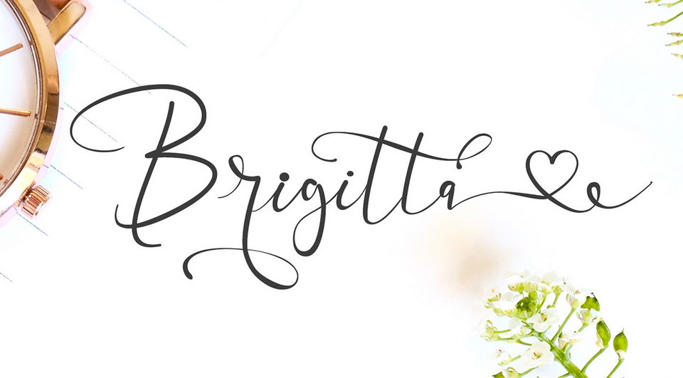 

Brigitta Script: A Stunning Font to Add a Touch of Romance to Your Design