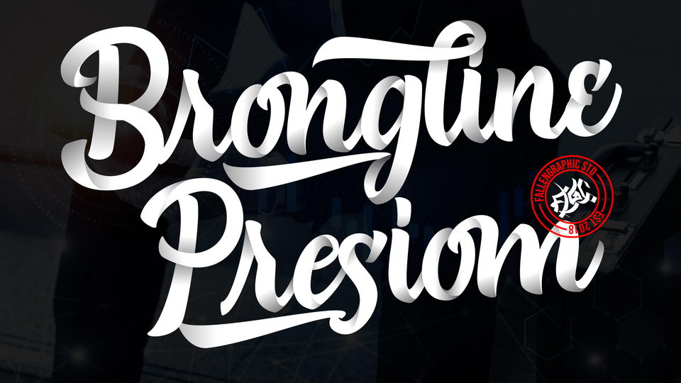 

Brongline Presiom: A Modern Hand Lettered Script Font That Stands Out From the Rest