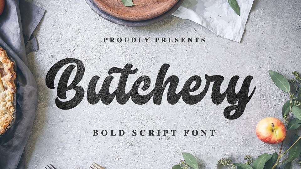 

Butchery: A Bold Script Font Perfect for Logos, Menus, Posters, and Packaging