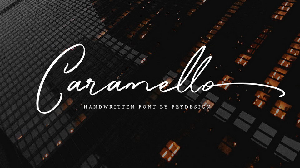 

Caramello: An Elegant, Handwritten Script Font Exuding Finesse and Style