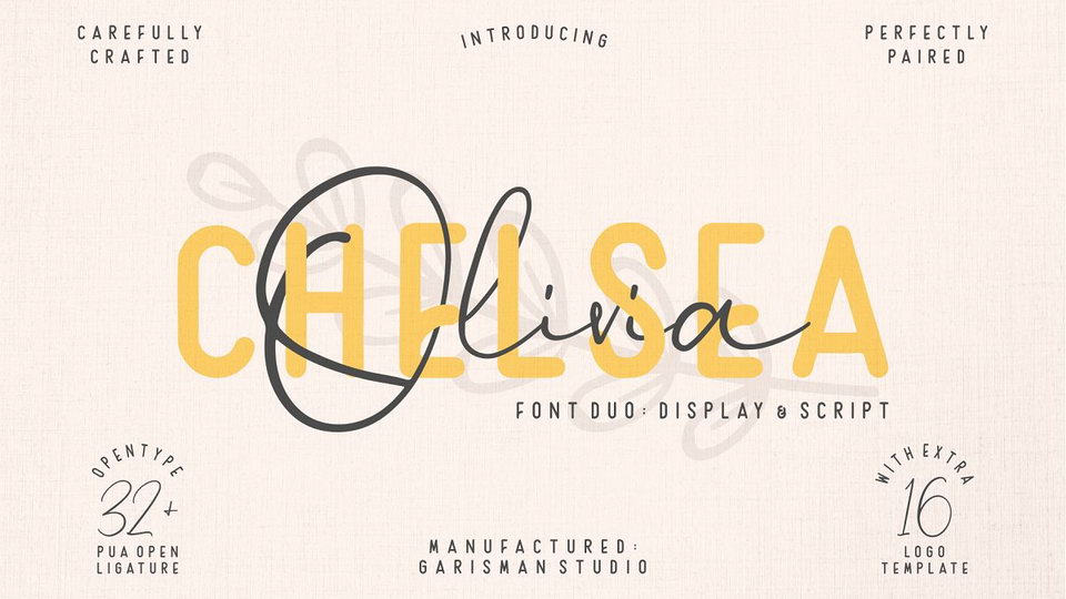 

Chelsea Oliva: A Stylish Set of Fonts with a Wealth of Creative Possibilities