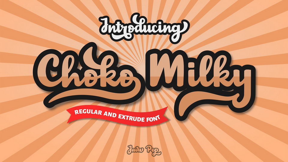 
Choko Milky - Fun and Bold Hand Lettered Font