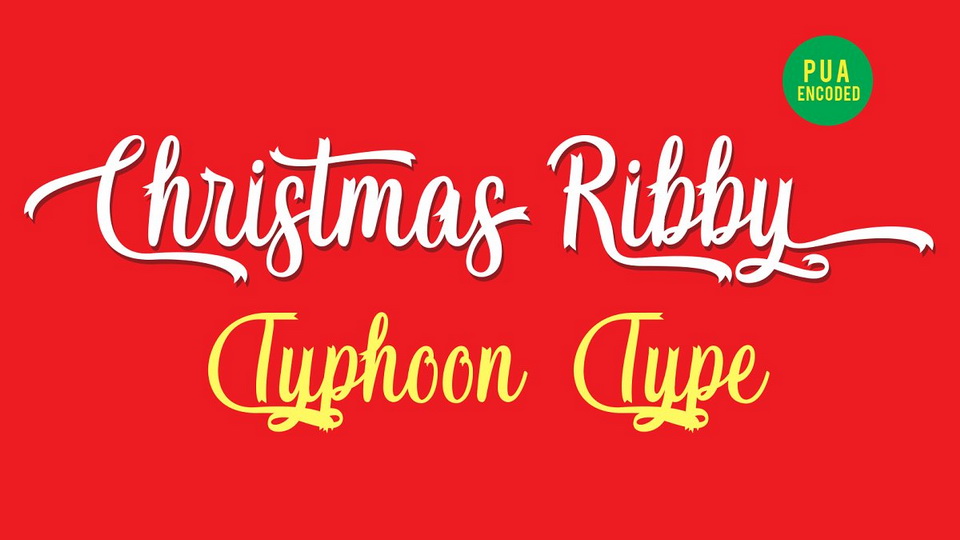 

Christmas Ribby: The Perfect Font for All Your Holiday Decorations