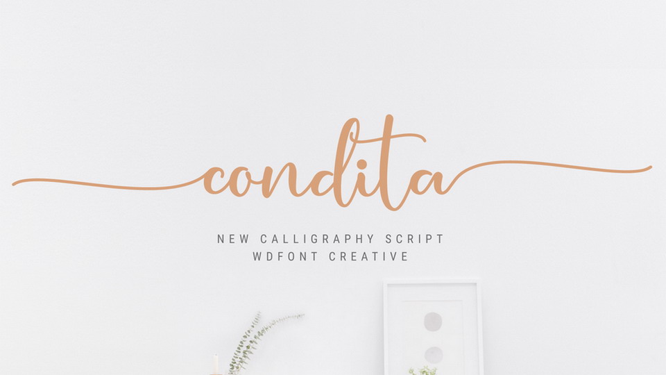 

Condita: An Exquisite Handwritten Script Font with Decorative Characters and a Lively Dancing Baseline