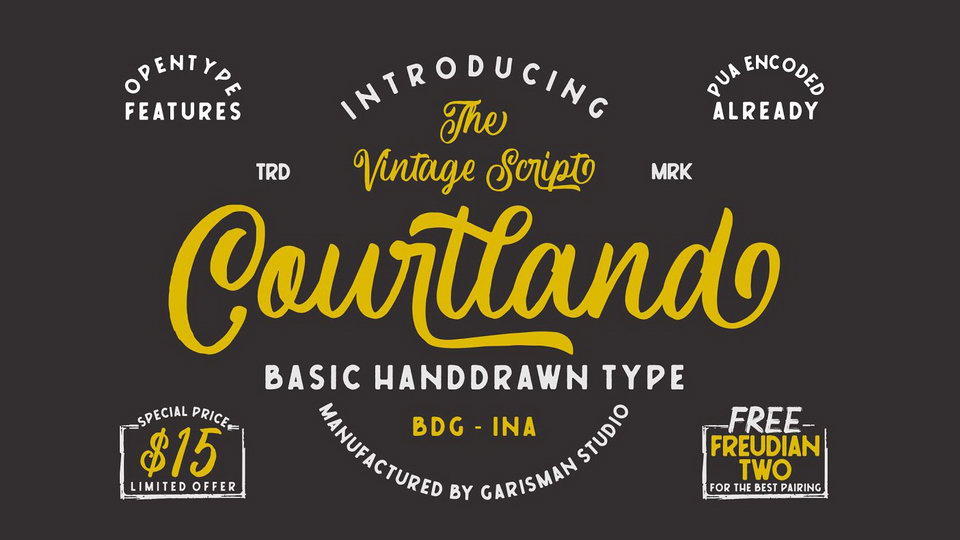 

Courtland: An Exceptional Vintage Font That Has Captivated the Imagination of Many