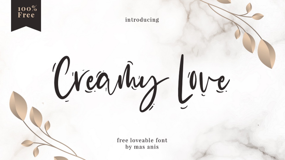 

Creamy Love: A Gorgeous Handwritten Script Font with a Distinctive Charm