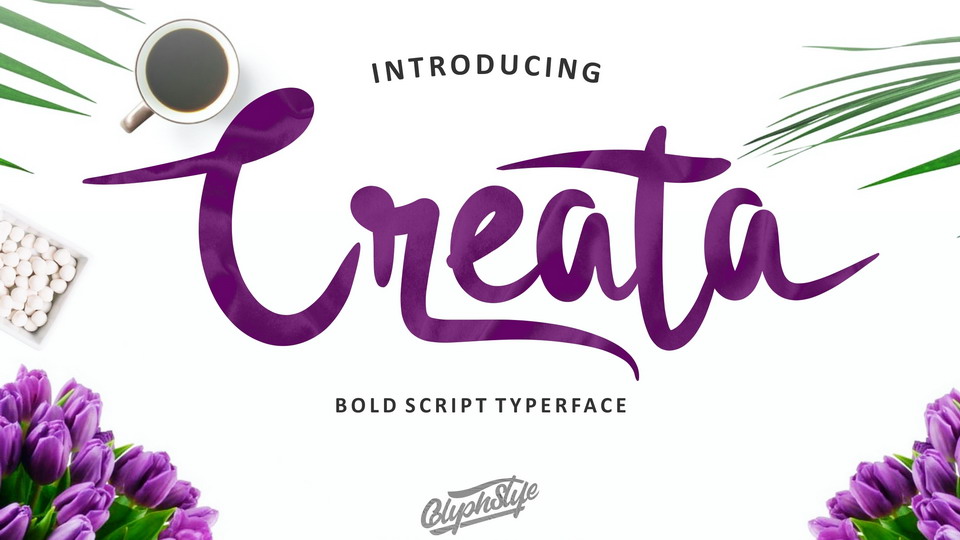 

Creata: A Bold and Smooth Hand Painted Script Font with a Modern Feel