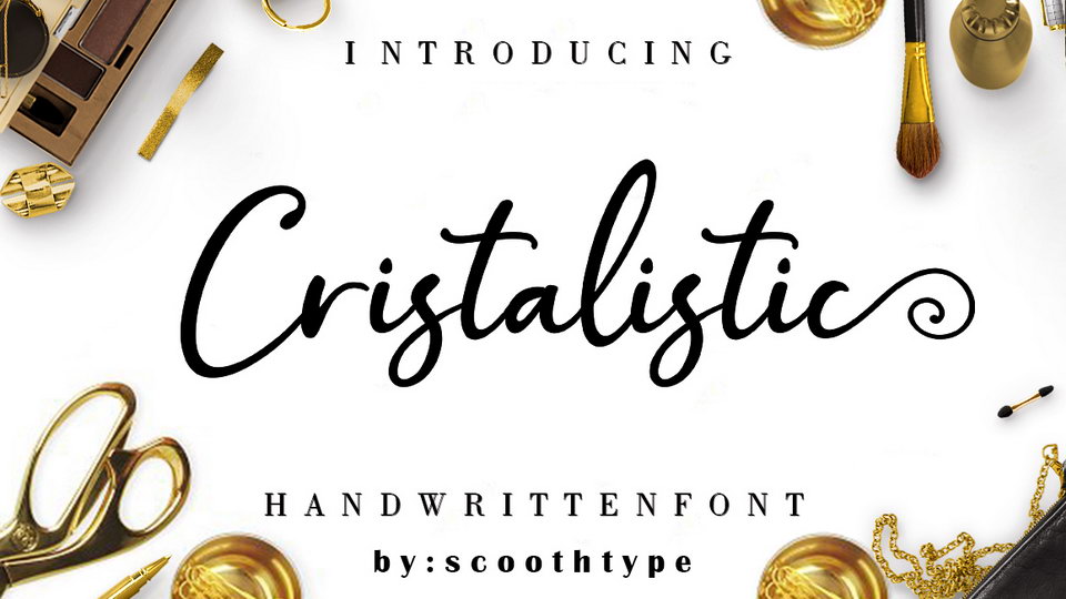
Cristalistic - A Beautiful Modern Calligraphy Script Font