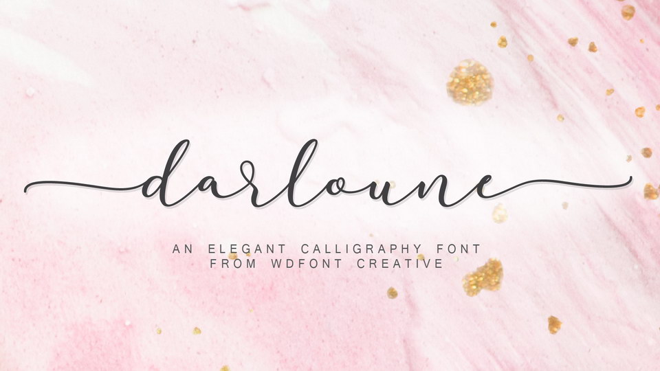 

Darloune: A Stunningly Romantic Handwritten Font