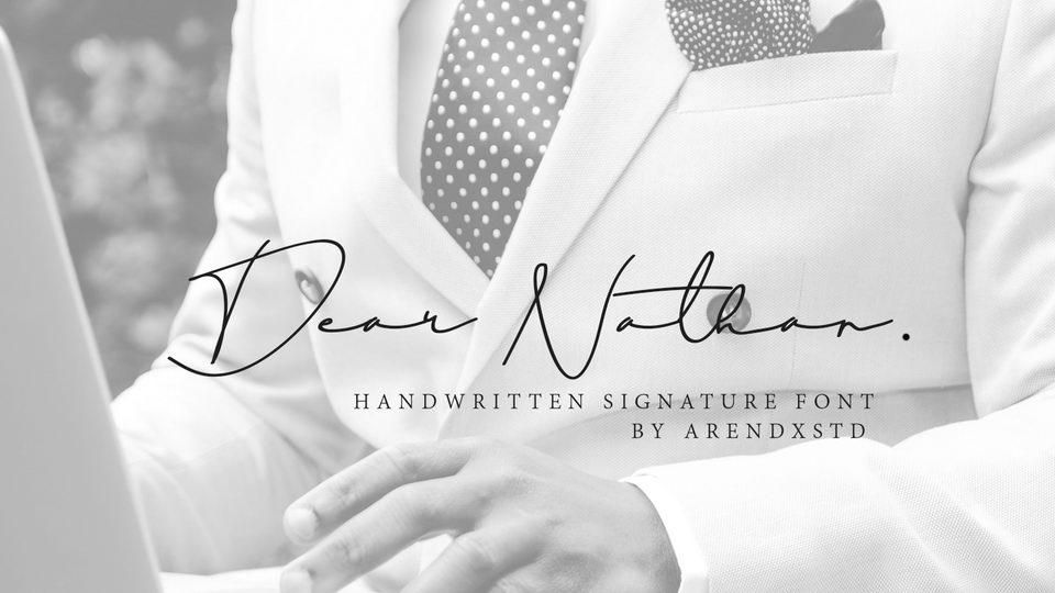 

Dear Nathan: A Modern and Elegant Handwritten Font Perfect for Any Type of Project