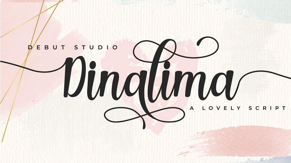 

Dinalima Script: A Beautiful and Modern Font with a Wide Range of Stylistic Options