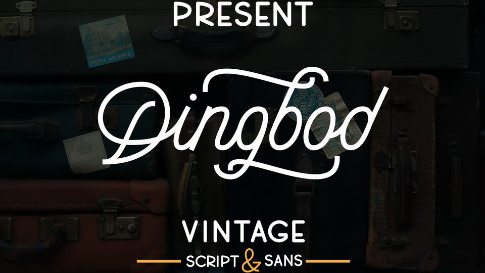 

Dingbod Script Font: A Beautiful, Unique, and Vintage Monoline Font