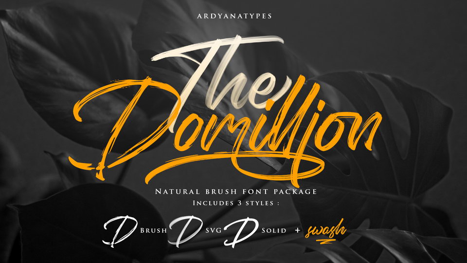 

Domillion: An Amazing Handwritten Font with Three Variants
