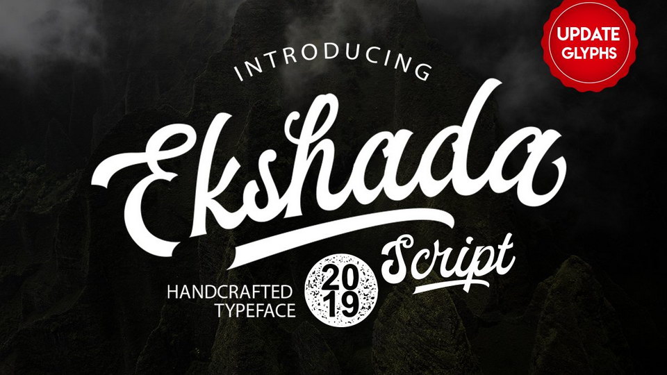 

Ekshada Script: A Stunningly Beautiful Handcrafted Font