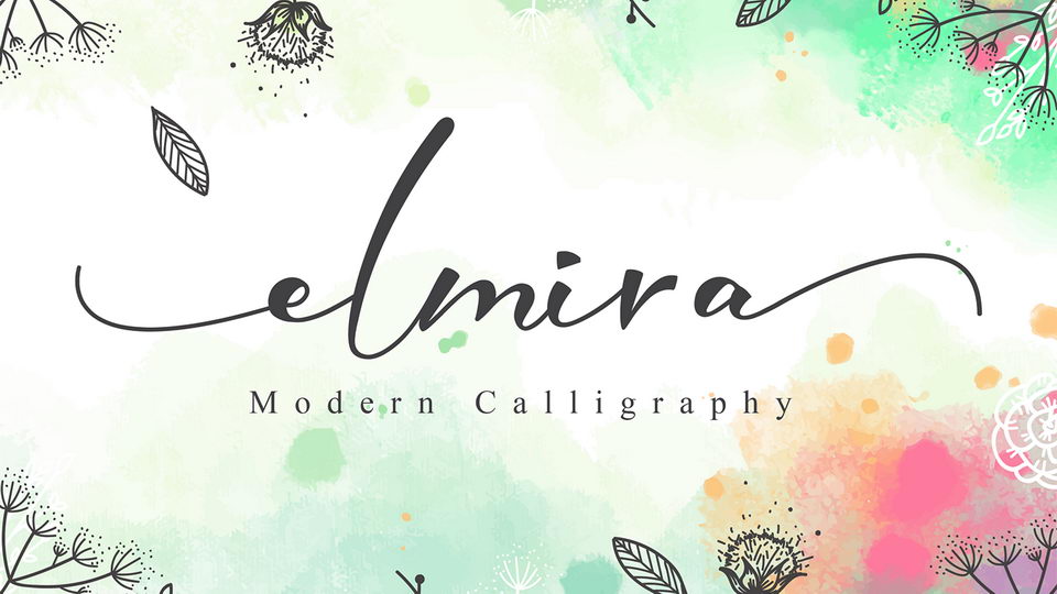 

The Elmira Font: A Stunning and Modern Calligraphy Script Font