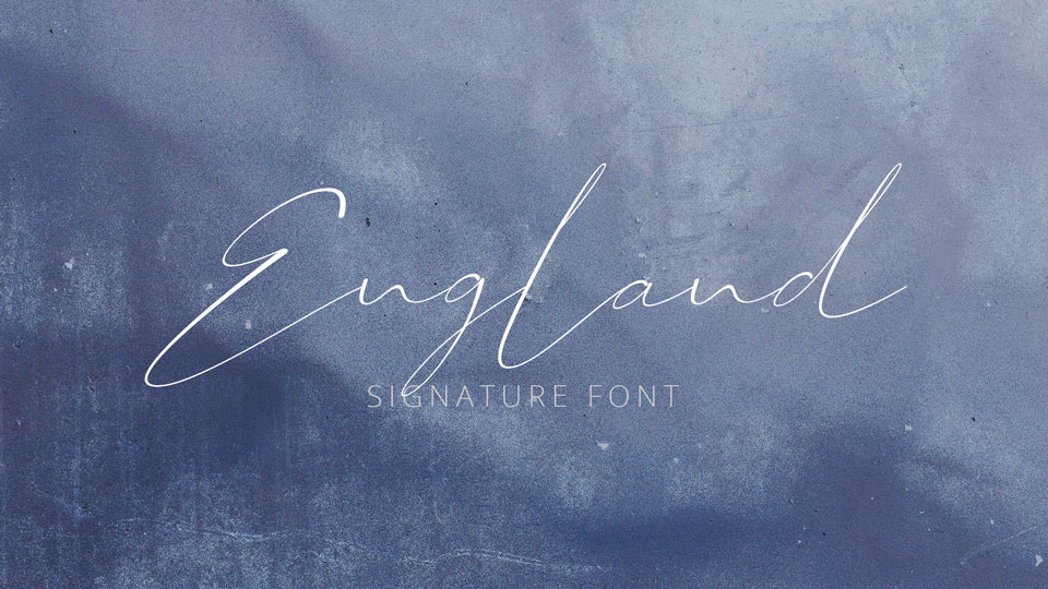 

England: A Beautiful Script Font with a Unique and Captivating Look