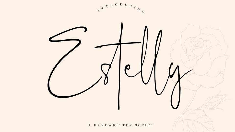 

Estelly Font: A Truly Unique Handwritten Signature Style Font